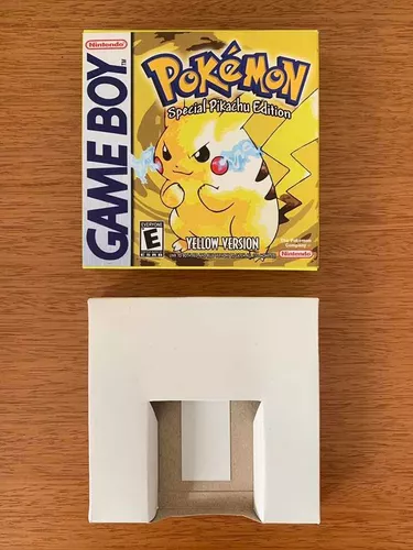 Cartucho - Fita Pokemon Yellow Edição Especial com Caixa Original