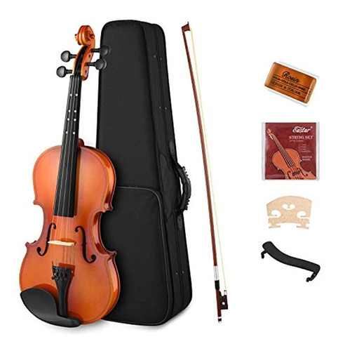 Eastar Juego De Violín 4/4 Violín De Tamaño Completo Eva-2 P