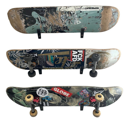 Soporte Holder Porta Skate Skateboard Display Para Pared