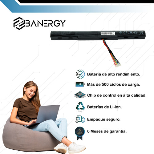Pila Para Aspire E15 E5-575-51fz N16q2 31z0 As16a5k As16a7k