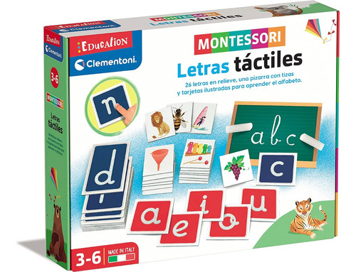 Juego Didáctico Letras Táctiles Tablero Montessori Niños