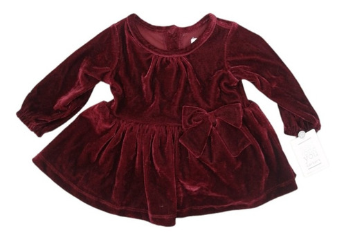 Vestido Para Niña Rojo Gamuza