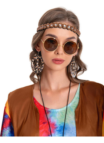 Ellzant Disfraz De Hippie De Los 70 Para Mujer, Trajes De Di