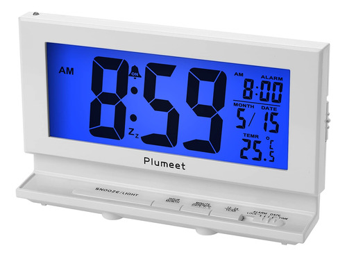 Plumeet Reloj Despertador Digital Con Luz Nocturna Inteligen