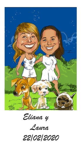 Caricaturas Y Retratos Por Encargo Disponible Para Todo El P