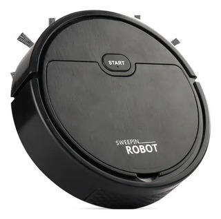 Aspirador Pó Automático Doméstico Limpeza 3 Em 1 Potente Cor Preto