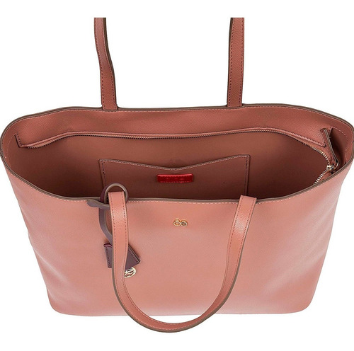 Bolsa Tote Cloe 2 En 1 Charm Metálico Color Pathé