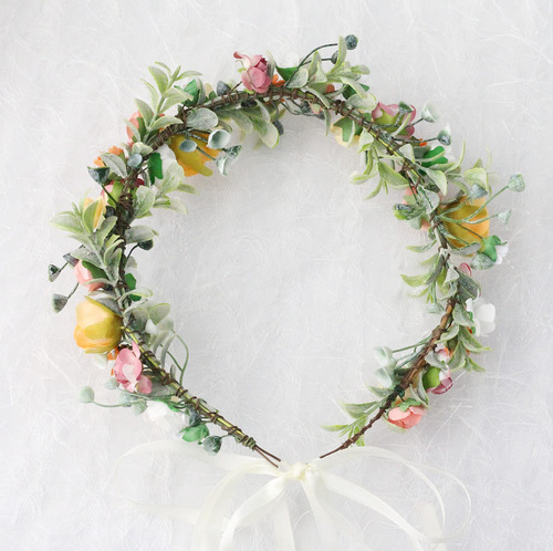Trepveter - Diadema Floral Con Corona De Rosas Y Flores, Dis