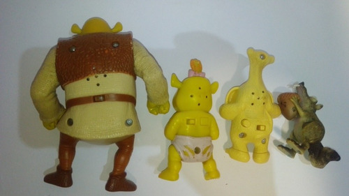 Figuras Sherk Y Era Hielo Cajita Feliz Mcdonald's 4 Piezas (Usado)