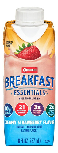Carnation Desayuno Niños Batido De Proteína. Fresa 6pack