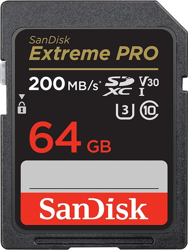 Memoria Sd Sandisk Extreme Pro 64gb Para Camaras Fotografica