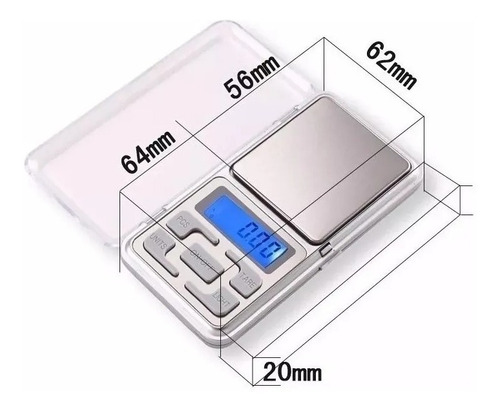 Micro Balanza Digital Precision 0.1 A 500gr Joyero Visor Led Relojero Artesanias
