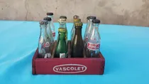 Comprar Antiguo Cajoncito Vascolet Con 3 Botellitas De Coca Cola