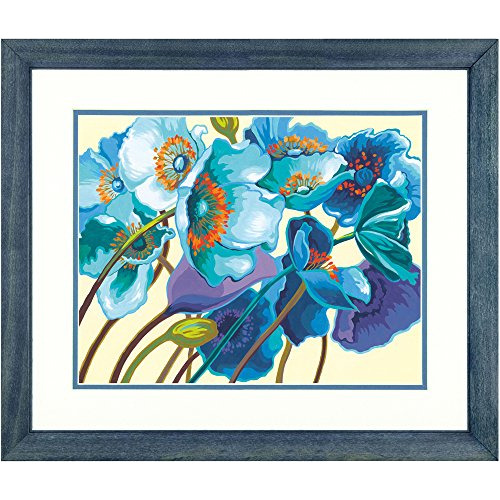 Dimensions Blue Poppies Paint By Numbers For Adults, 14'' W