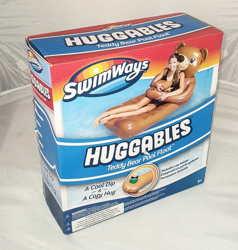 Imagen 5 de 5 de Sillon Flotador Inflable Swimways Oso Teddy Para Adulto