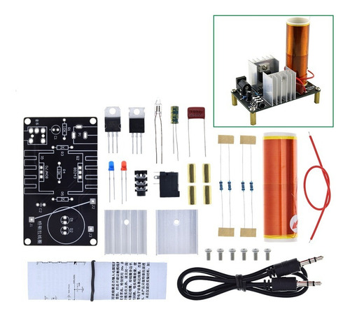 Kit Bobina Tesla Para Ensamblar Bricolaje Diy Bd243c 12v