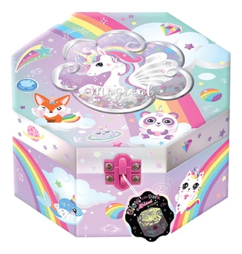 Caja De Música Y Joyero Con Bailarina Y Espejo Para Niñas