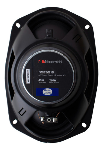 Bocinas Coaxiales Nakamichi Nse6918 6×9 PuLG 40w Rms 3 Vías