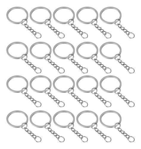 40 Uds. Llavero Con Soporte , Llavero, , Doble Con Cadena De