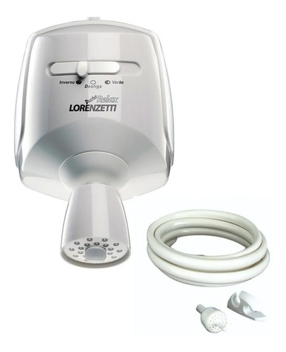 Chuveiro elétrico de parede Lorenzetti Relax Ultra Relax branco 5500W 220V