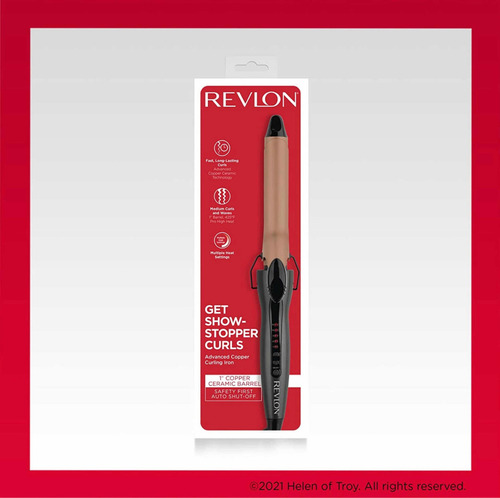 Rizadora Tenaza Revlon De Cobre Y Cerámica De 1
