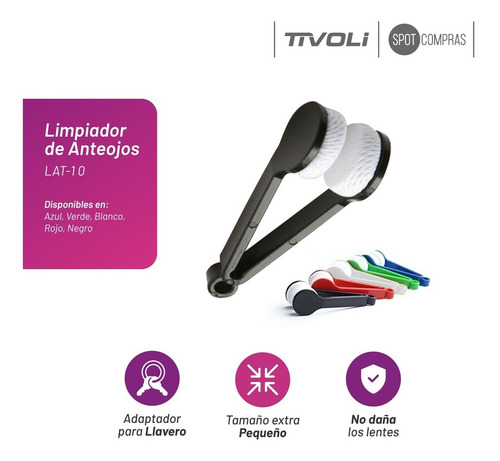 Imagen 3 de 8 de Pinza Limpiador Lentes Anteojos Gafas Microfibra X 5 Unid