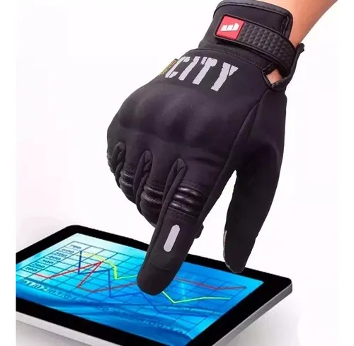 Madbike City par de guantes para moto xl negro
