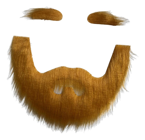 4 Conjunto De Cejas Y Barba Postizas, Disfraz Amarillo
