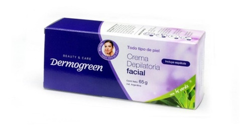 Imagen 3 de 3 de Crema Depilatoria Facial C/ Te Verde + Espatula X 65g