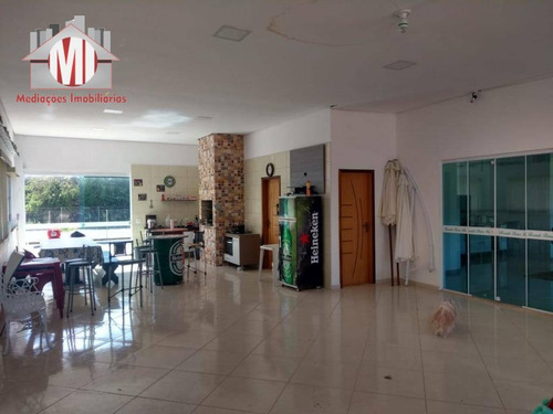 Linda Chácara Com 3 Suítes, Piscina, Salão De Festas, Spa, Quadra De Areia, À Venda, 6000 M² Por R$ 1.100.000 - Zona Rural - Pinhalzinho/sp - Ch0728