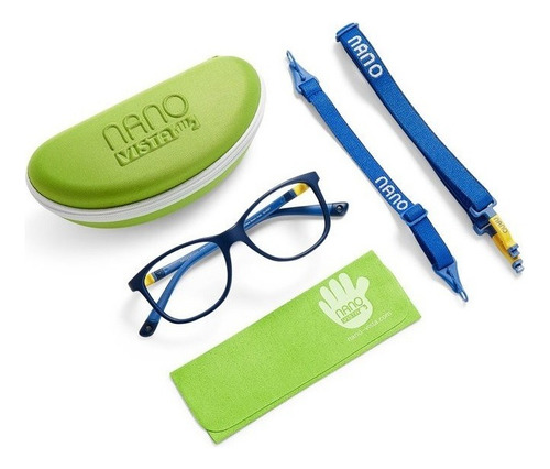Armação Óculos Infantil Nano Vista Quest 3.0 Nao3160452 Azul Tamanho 50