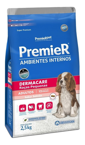 Ração Ambiente Interno Adulto Dermacare Premier 2,5kg