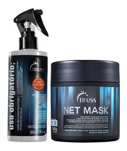 Kit Uso Obrigatório 260ml Truss + Net Mask 550 Gramas