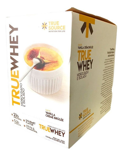 True Whey 10 Sachês De 32g - Hidrolisado E Isolado Baunilha