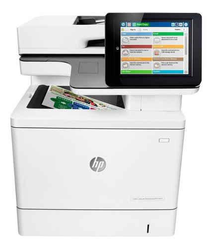 Impresora a color multifunción HP LaserJet Enterprise M577DN blanca 220V - 240V