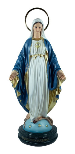Imagem Escultura Nossa Senhora Das Graças - Colorida 40cm