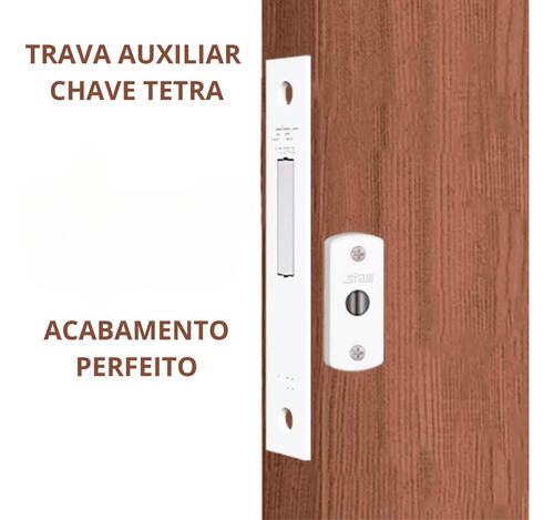 Fechadura Trava De Segurança Auxiliar Chave Tetra 1003 Stam