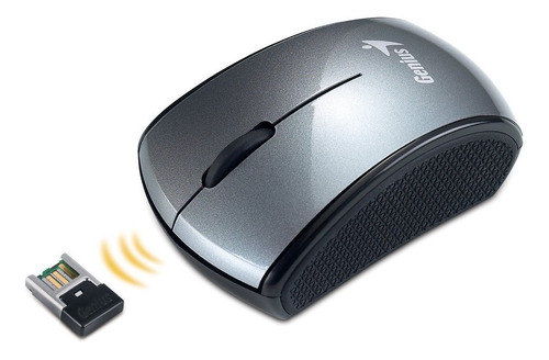 Imagen 4 de 4 de Mouse mini inalámbrico Genius Micro Traveler 900S gris