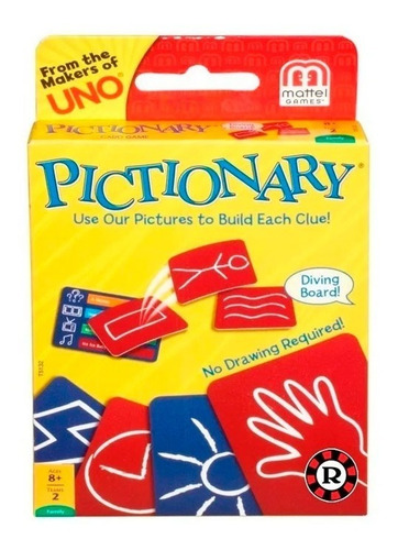 Imagen 3 de 3 de Pictionary Cartas Original Ruibal Mattel Oficial 7142