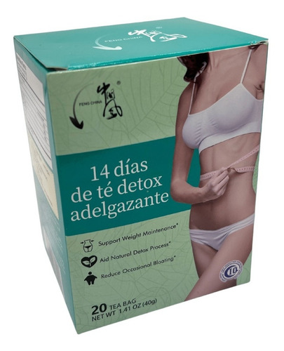 Imagen 1 de 1 de Té 14 Días Desintoxicación Adelgazante 200 Bolsitas