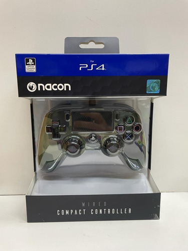 Imagen 2 de 5 de Joystick Nacon Wired Compact Controller Ps4/pc Camuflaje Ver