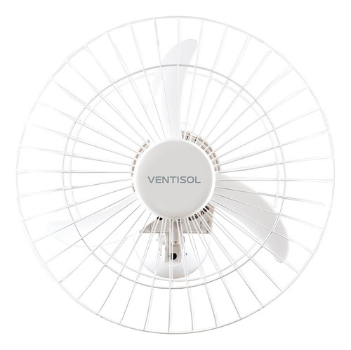 Ventilador Osc Parede 50cm Br Gr Aco Bivolt Premium Ventisol Cor da estrutura Branco Cor das pás Branco 127V/220V