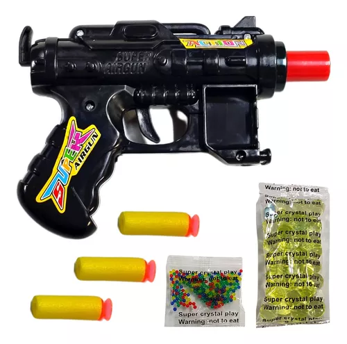 Brinquedo Arma Bolinha De Gel + Dardo Nerf Arminha Brinquedo