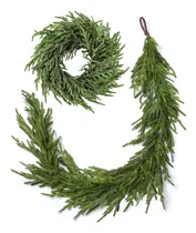 Comprar Juego De Guirnaldas Y Guirnaldas Navideñas De Pino Norfolk R