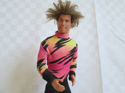 Ken Mattel 1990 - Muñecas Barbie Articuladas 30 Cm. (Usado)