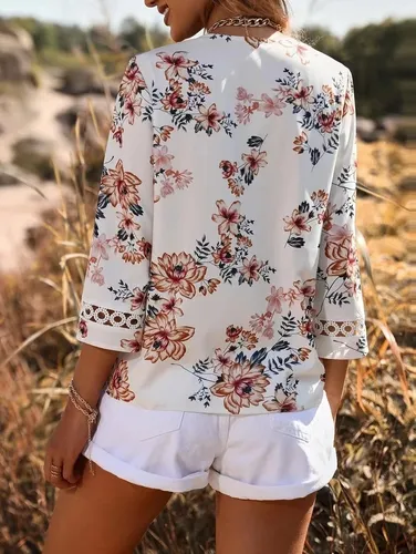 Camisa hotsell floral feminina