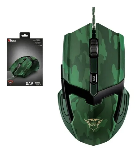 Mouse Gamer Trust Gxt101d Gav Ergonomico 6 Botones