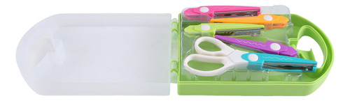 Qk Juego Tijeras Con Borde Papel Decorativo, 5 Filos