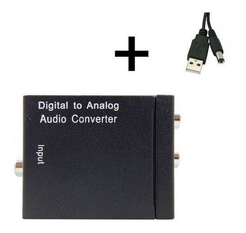 Conversor Audio Optico Digital Fibra Coaxial Rca Analógico