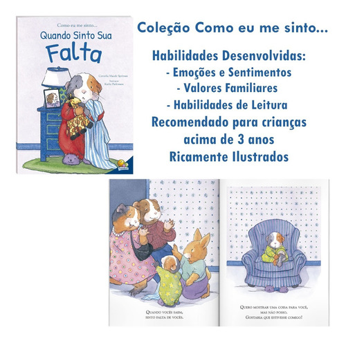 Coleção Como Eu Me Sinto... 7 Livros Com Valores Familiares